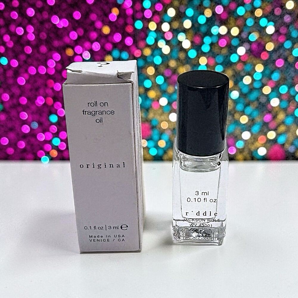 RIDDLE OIL Original Roll-On Fragrance Deluxe Mini 0.1 fl oz NIB - Picture 2 of 16